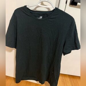 H&M Slim Fit T-Shirt – Men’s XL – Dark Green/Black